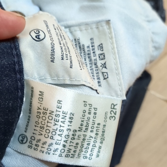 AG Adriano Goldscschmeid "The Stilt"cigarette leg Sz 32 R - Picture 7 of 7